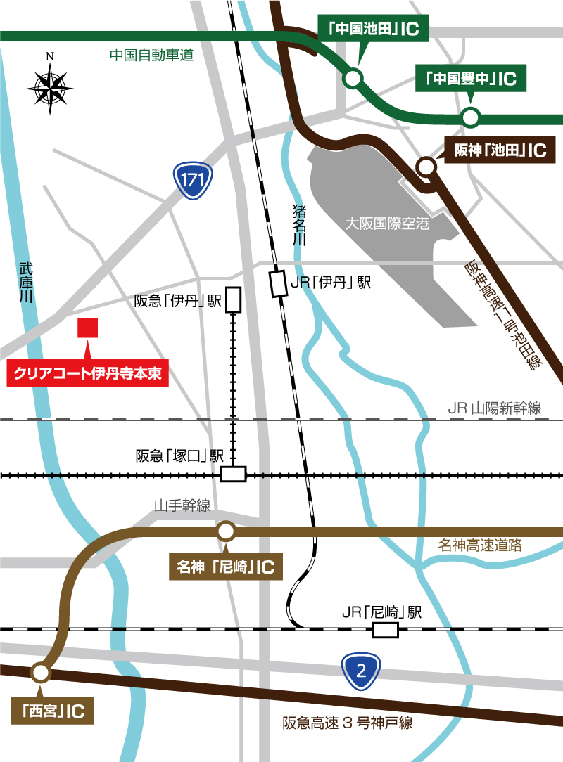 交通周辺図