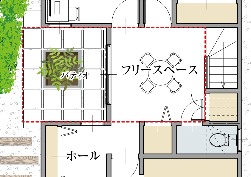 部分間取-PATIO+α