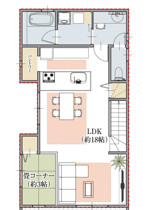 部分間取-LDK