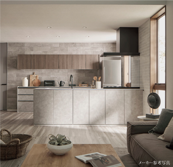 ペニンシュラキッチン（背面収納式）（LIXIL ： ES）