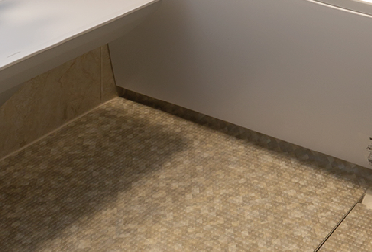 千里中央-浴室床